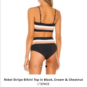 Rebel Stripe Bikini in Black, Cream & Chestnut
L*SPACE